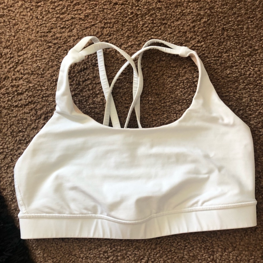 Lululemon White Sports Bra